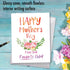 NobleWorks Big Mother's Day Card with Envelope, 8.5 x 11 Inch, Flowers, Loving Appreciation for Mom