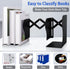 Non Skid Book Ends to Hold Books, Carooyac Metal Adjustable Book Ends Decorative Bookends for Home Office, Heavy Duty Kids Bookshelf Magazine Holder Book Organizer for Desk by Carooyac