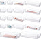 STORi SimpleSort 18-Piece Stackable Clear Drawer Organizer Set, Multi-size Trays for Makeup Vanity and Office Desk