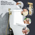 Brushed Gold Bidet Sprayer Head Only, Stainless Steel Brass Hand Bidet Sprayer with Adjustable Water Pressure Control