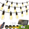 FUANXIEI Solar Lights Outdoor Patio Lights: S14 10M 33FT Solar Powered Remote Control