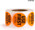 1000 1.5-inch Labels Use First Stickers for Food Service, Wide, Orange by Sutter Signs