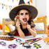Halloween Sticky Note Ballpoint Pens, 24 Pads Pumpkin Ghost Cat Weird Spooky Fun Notepad for Kids Gift Halloween Party