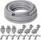 Yariwiz Flexible Electrical Conduit Kit (3/4" Dia * 25 Feet) with 3 PCS Coupling, 3 PCS Elbow, 7 PCS Strap, Liquid