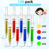 hidyuuoo 128 4 Set Pcs Syringe Gel Pens Bulk Nurses Colors Ball Point Pen with Retractable Black Ink for Medical Theme