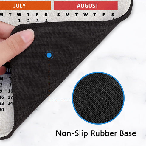 CASEOET 2026 (9.5X 7.9 Inch) Calendar Mouse Pad with Stitched Edges, Gaming Mousepad for Computer Laptop Non-Slip
