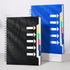 CAGIE 2 Pack Spiral Notebook for Work, 5 Subject Notebook with Dividers Tabs, A5 Spiral Bound Journal for School Office