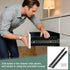 17 1.5 Inch 2Pcs PATIKIL x Drawer Slides, Steel Full Extension Ball Bearing Side Mounted Rails with Mounting Screws