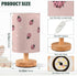 Dussdil Cute Hearts Pink Ladybug Table Lamp for Bedroom Bedside Lamp Desk Lamps Cylinder Nightstand Lamp for Living