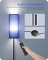 Dimmable 64.4" 10W 900LM Bulb 3000K-6500K, U06LD05W1 Blue Floor Lamp for Living Room with Remote and Foot Switch