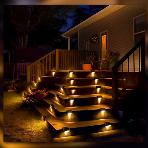 20 Pack, PATIOWIN Solar Step Lights Solar Powered Deck Lights of Waterproof LED for Stairs, Fence, Yard, Patio