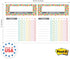 Bright Colorful Sticky Note Chore Chart, 16.25" x 11" Repositionable Planner, 52 Kids Weekly Task Lists