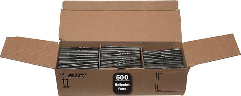 BIC Round Stic Medium 500CT BLK
