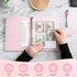 Money Saving Binder - 100 Envelopes Money Saving Challenge, Savings Book with Cash Envelopes for Budgeting