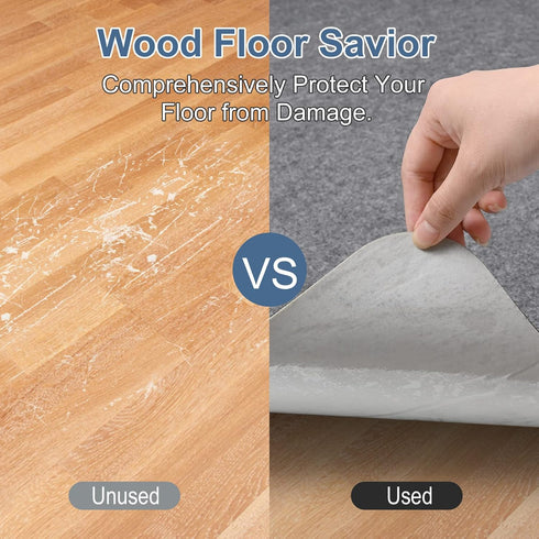 Placoot Office Chair Mat for Hardwood Floor, 55"x35" Large Anti-Slip Floor Protector for Home Office