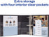 Avery 1" Durable 3 Ring Binder, One Touch EZD Rings, Label Holder, Black Binder (08302)
