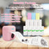 Vicbear 12 Mini Portable Printer, Inkless Sticker Printer with Rolls Paper, Thermal