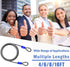 1/2Inch 4FT/6FT/8FT/10FT Heavy-Duty Security Cable Lock with Loops Bike Lock Cable Steel Cable Chain Locks for Outside
