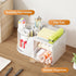 Marbrasse Desk Organizer with 2 Drawer - 360° Rotating Pen Holder, 6 Slots Pencil Organizer for Office