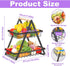 PAUANI 2/3 Haves(White,2 Tier Bread Vegetable Basket, Detachable Mesh Fruit Rack with Wooden Handle, Kitchens Bakery