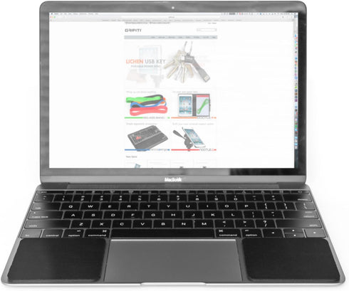GRIFITI Small Slim Palm Pads Notebook Wrist Rest with Tacky Silicone for Computer MacBook & Laptop Keyboard Typing Pad