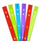 GIFTEXPRESS Pack of 6 Jeweltones Color Ruler, 12 Inches Transparent Plastic Ruler for Kids