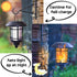 2 Pack Dynaming Solar Flame Wall Lanterns, Outdoor Solar Wall Hanging Lights, Flickering Flame LED Lights Auto On/Off