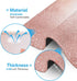 Rose Gold Square Mouse Pad, 9.5" x 7.9", Pink for Notebooks with Non-Slip Rubber Base
