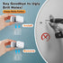 6 Pack funest Mop and Broom Holder Wall Mount, No Drill Needed Self Adhesive, Non-Slip Mop Grippers for Tile Walls