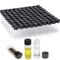 100 Pack 4ml Clear Glass Vials with Screw Caps, Small Liquid Bottle Vials for Essential Oil