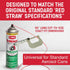 ShopStraw 50" 4 Pack AUTOSTRAW Red Aerosol Can Replacement Straws, Universal fit for All USA-Made Spray cans