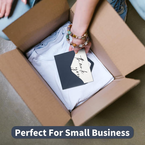 50 4x6, 2 AZAZA Bulk Thank You Cards with Envelopes Navy Blue Thank You Cards Minimalistic Designs, Funeral Thank You