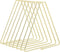Y YOMA Gold File Folder Racks, Triangle Magazine Holder Metal Organizer for Desk, 7 Compartments