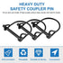 INCREWAY 10pcs Heavy Duty Wire Lock Pin, 1/4" Safety Coupler Shaft Locking Pin for Trailers, Farm, Lawn, Garden