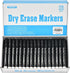 Dry Erase Markers Bulk, Chisel Tip, Black, 72 Count Whiteboard Markers Bulk Pack