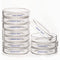 10pk Glass Petri Dishes, 90x20 mm Autoclavable Borosilicate Glass Cell Culture Dishes with Clear Lid for Laboratory