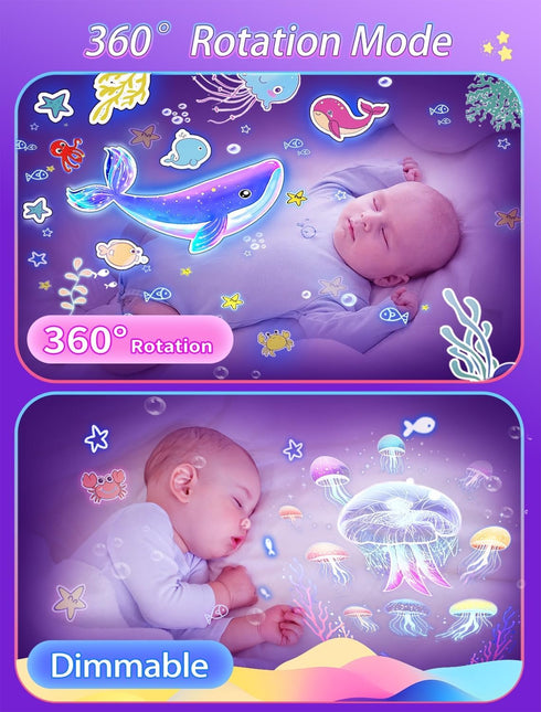 Eigther 21 Sets 360 of Films + Projector Night Light for Kids, Kids Night Light Projector for Bedroom, Ceiling, Star