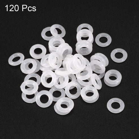 uxcell Silicone O-Rings, 8mm OD 4mm ID 2mm Width VMQ Seal Gasket for Compressor Valves Pipe Repair, White, Pack of 120