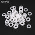 uxcell Silicone O-Rings, 8mm OD 4mm ID 2mm Width VMQ Seal Gasket for Compressor Valves Pipe Repair, White, Pack of 120