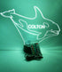 Swimming Mammal 16 Giant Whale Large Marine Night Light Up Lamp LED Table Lamp Custom Engraved Room Decor Featuring