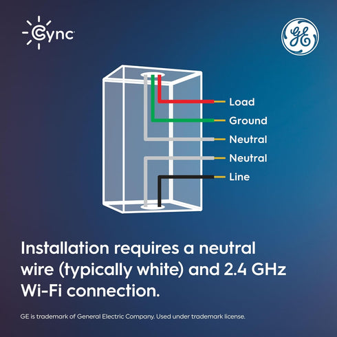 Dimmer Dimmer (1 Pack) GE Cync Paddle Smart Switch, Highly Customizable Switch, Works with Alexa and Google Home