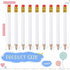 Zonon 24 Pcs White Golf Pencils with Erasers - Mini Small Hexagon Wooden Sharpened 2B for Golf Event, Bridal Shower,