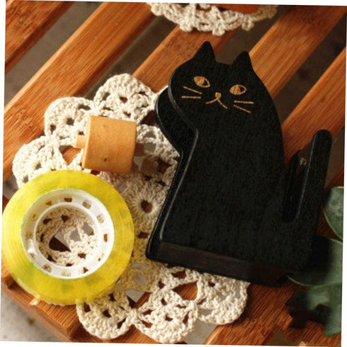 STOBOK Cat Tape Holder, Cute Desktop Tape Dispenser, Vintage Washi Tape Cutter