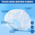 LEOBRO Hair Nets for Food Service Workers, 50PCS Disposable Kitchen Hair Nets for Women and Men Cooking, White