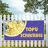 Fastasticdeals 4 Grommets 24x48Inches Vinyl Banner Multiple Sizes Tofu Scramble Outdoor Advertising Printing Food
