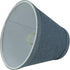 Aspen Creative 32108-2A, 3" 6" 5" Set 2 Hardback Empire Clip-On Chandelier Lamp Shade, Washing Blue, Top x Bottom x