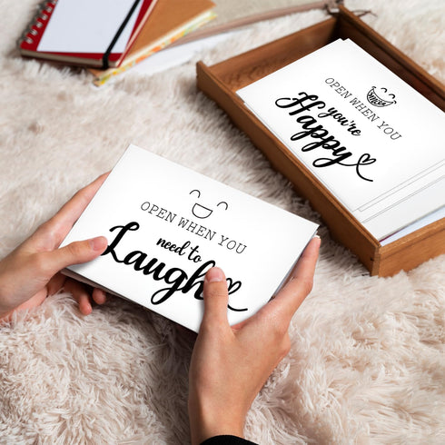 Open When You Envelope Set for Him Her, 16 Pcs Motivational College Care Package Kit for Freshman Student