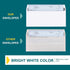 EnDoc #8 Double Window Envelopes Self Seal - Security Check Envelopes - 100 Count for QuickBooks Checks, Privacy Tinted