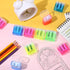 Generic 2PCS) Dual Hole Pencil Sharpener, Handheld Pencil Pharpener for Kids with Lid,Mini Compact Colored Pencil