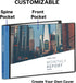 Dunwell 8.5x11 Portfolio Binder, Plastic Presentation Book, 24 Pockets for Letter Size Documents, Acid-Free Poly